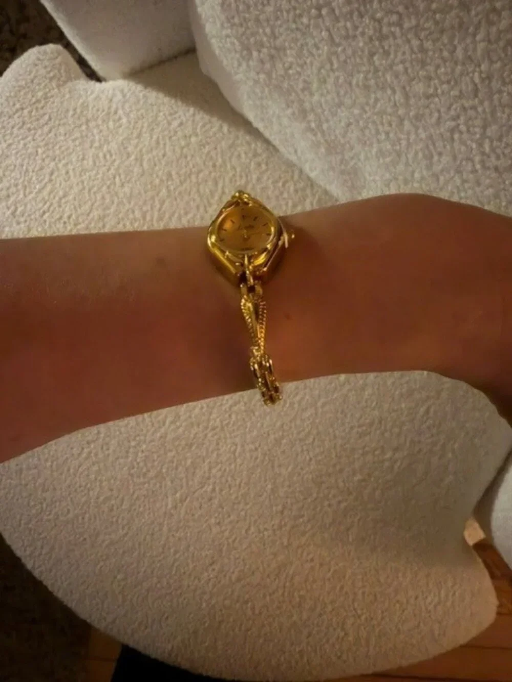 Women's Gold petite French vintage  watch